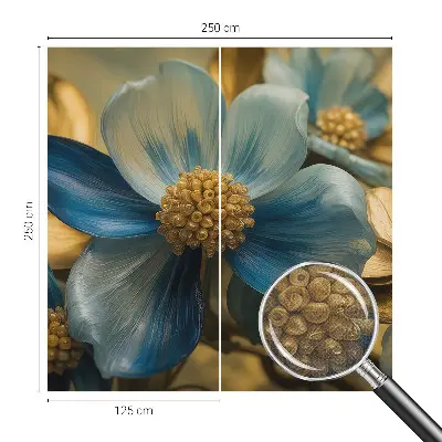 Papel de parede autocolante com estampa de arranjo floral