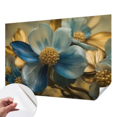 Papel de parede autocolante com estampa de arranjo floral