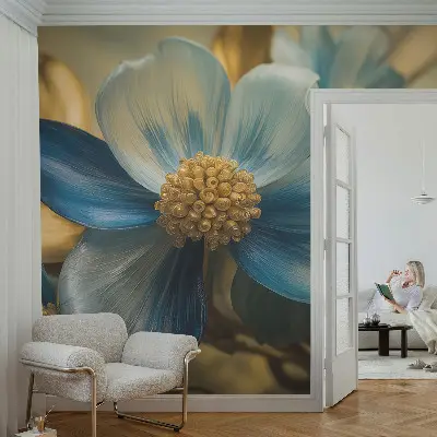 Papel de parede autocolante com estampa de arranjo floral