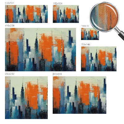 Papel de parede para criança cidade abstrata