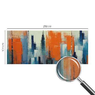 Papel de parede para criança cidade abstrata