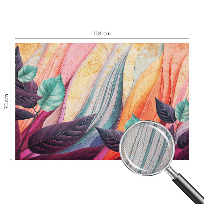 Papel de parede autocolante para quarto Folhas abstratas