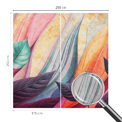 Papel de parede autocolante para quarto Folhas abstratas