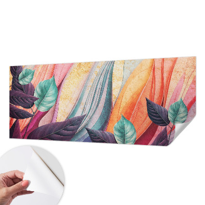 Papel de parede autocolante para quarto Folhas abstratas