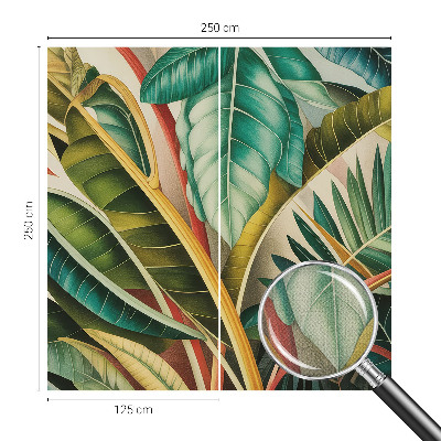 Papel de parede 3D Folhas exóticas