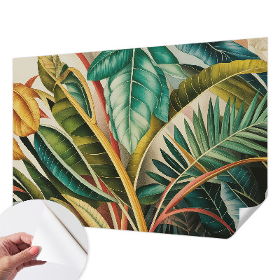 Papel de parede 3D Folhas exóticas