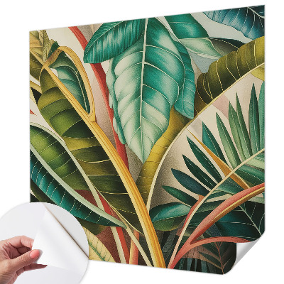 Papel de parede 3D Folhas exóticas