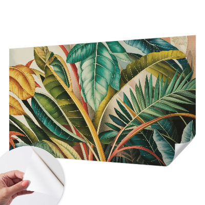 Papel de parede 3D Folhas exóticas