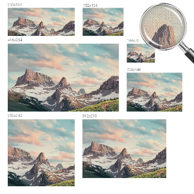 Papel de parede para criança Panorama da montanha