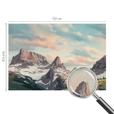 Papel de parede para criança com panorama de montanha