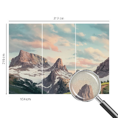 Papel de parede para criança Panorama da montanha