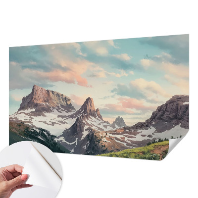 Papel de parede para criança Panorama da montanha