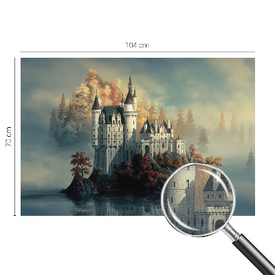 Papel de parede autocolante para sala Castelo de conto de fadas