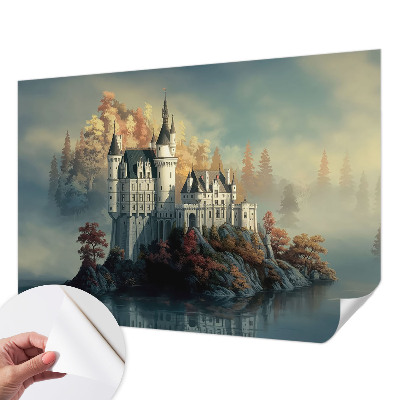 Papel de parede autocolante para sala Castelo de conto de fadas