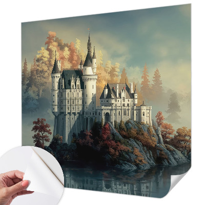 Papel de parede autocolante para sala Castelo de conto de fadas
