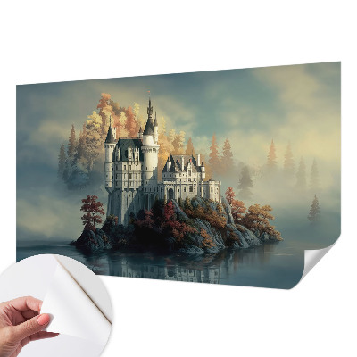 Papel de parede autocolante para sala Castelo de conto de fadas