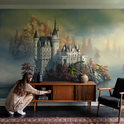 Papel de parede autocolante para sala Castelo de conto de fadas