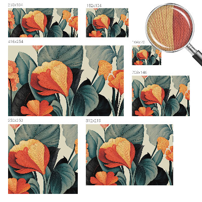 Papel de parede para criança Flores coloridas