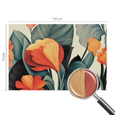 Papel de parede para criança Flores coloridas