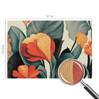 Papel de parede para criança Flores coloridas