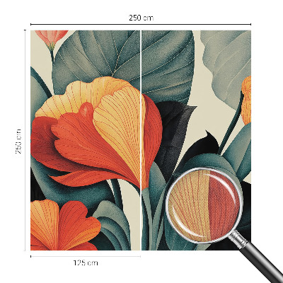 Papel de parede para criança Flores coloridas