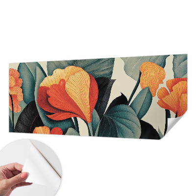 Papel de parede para criança Flores coloridas