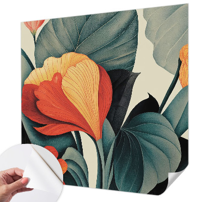 Papel de parede para criança Flores coloridas