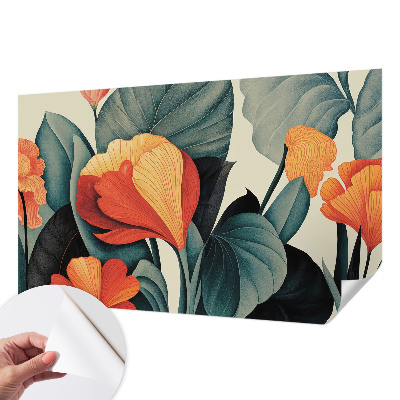 Papel de parede para criança Flores coloridas