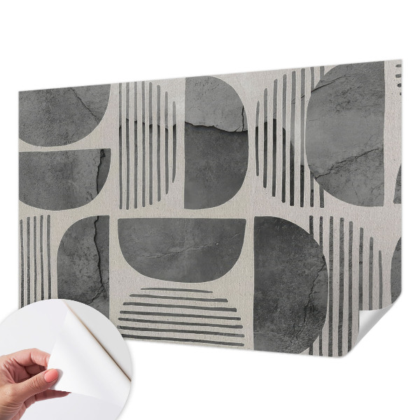 Papel de parede autocolante para sala Formas geométricas