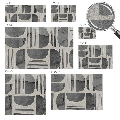 Papel de parede autocolante para sala Formas geométricas