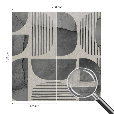 Papel de parede autocolante para sala Formas geométricas