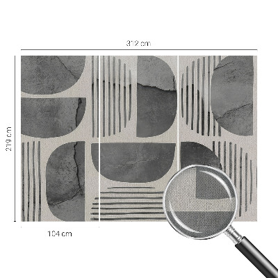 Papel de parede autocolante para sala Formas geométricas