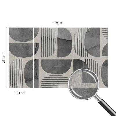 Papel de parede autocolante para sala Formas geométricas