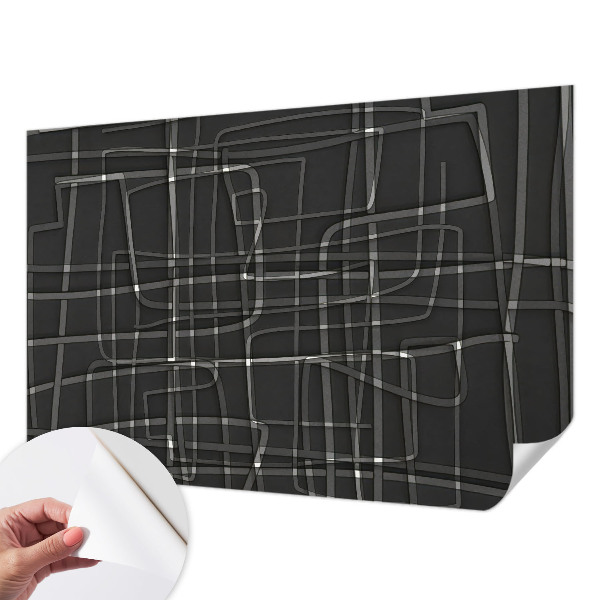 Papel de parede autocolante para quarto Linhas abstratas
