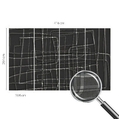 Papel de parede autocolante para quarto Linhas abstratas