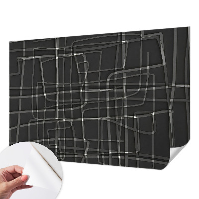 Papel de parede autocolante para quarto Linhas abstratas