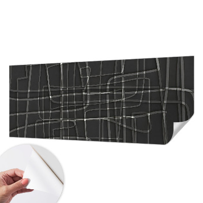 Papel de parede autocolante para quarto Linhas abstratas