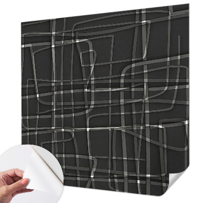 Papel de parede autocolante para quarto Linhas abstratas