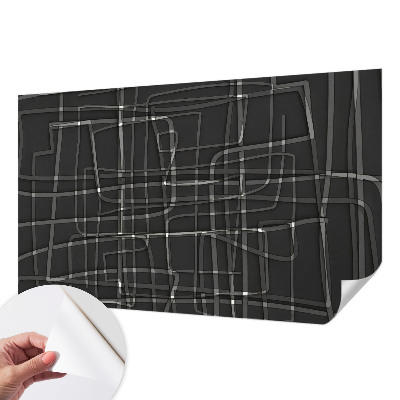 Papel de parede autocolante para quarto Linhas abstratas