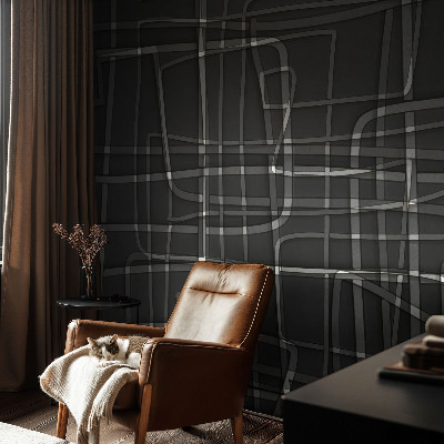 Papel de parede autocolante para quarto Linhas abstratas