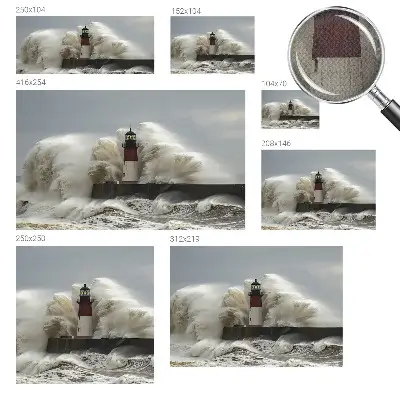 Papel de parede para criança com estampa de ondas do mar