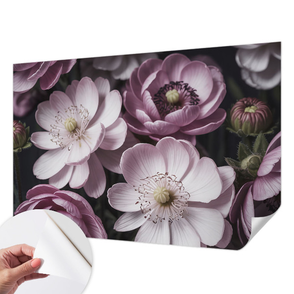 Papel de parede autocolante para sala Elegância floral