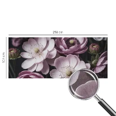 Papel de parede autocolante para sala com padrão floral elegante