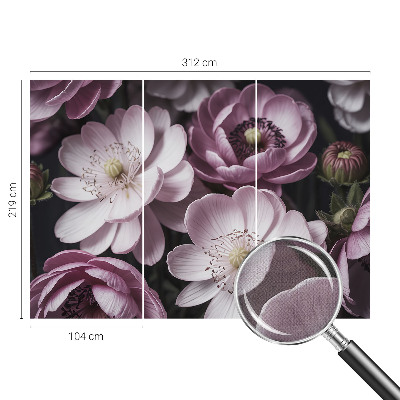 Papel de parede autocolante para sala Elegância floral