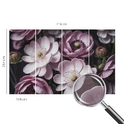 Papel de parede autocolante para sala Elegância floral