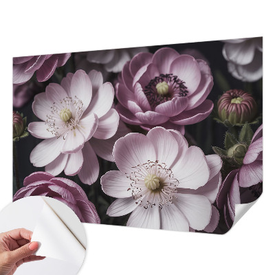 Papel de parede autocolante para sala Elegância floral