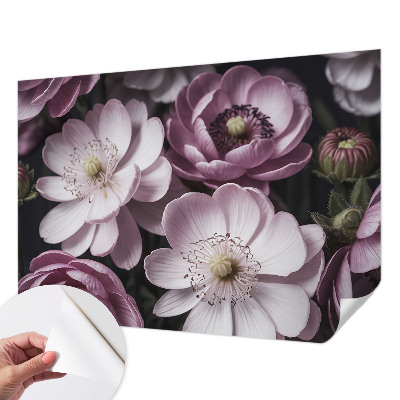 Papel de parede autocolante para sala Elegância floral