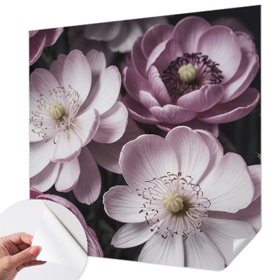Papel de parede autocolante para sala Elegância floral