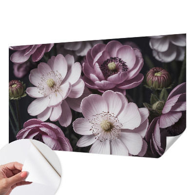Papel de parede autocolante para sala Elegância floral