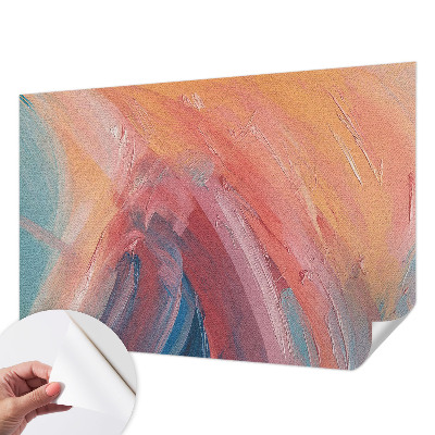 Papel de parede autocolante com padrão de explosões coloridas